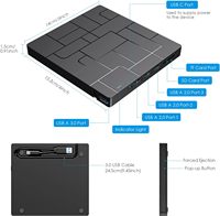 USB 3,0 Tipo-C CD DVD +/-RW Unidad de DVD externa Brenner óptica con USB y SD/TF Alle PC Laptop/Desktop/Mac