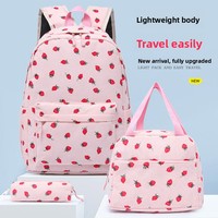 Sac fourre-tout multifonctionnel en nylon pour hommes et femmes, grande capacité, motif fruits, en polyester, vente en gros
