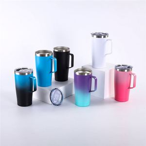 20Oz Stainless Steel Thermal Mug Spill Proof Sliding Lid <b>Cheap</b> 20Oz Tumbler <b>Set</b> Outdoor Camping Gear ASM26 - Product Image 3
