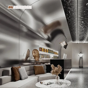 佛山耐火ペット金属フィルム竹炭WPC PVCシートカーボンスレート壁パネル金属カーボンクリスタルボード - Product Image 1