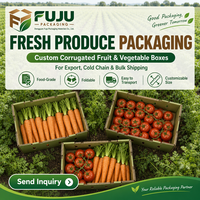 Op maat gemaakte, hoogwaardige, duurzame, milieuvriendelijke kartonnen dozen met aangepaste logo's en vormen voor de export van landbouwproducten/fruit/groenten