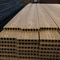 Plancher en composite bois-plastique (WPC) antidérapant pour extérieur, faible entretien