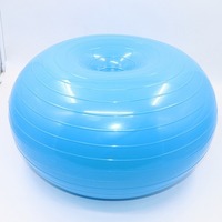 Ballon de yoga en PVC givré anti-explosion épais 50 cm, ballon d'équilibre Pilates en forme de donut pour amincissement