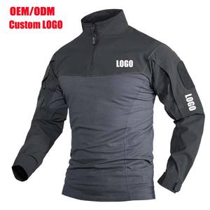 Logo personnalisé Vente en gros T-shirts d'extérieur Vêtements tactiques pour hommes T-shirt tactique T-shirt tactique à manches longues - Product Image 1