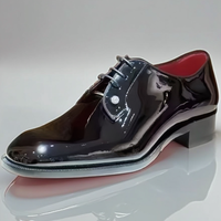 2026 Hochwertige Herren-Lackleder-Schnürschuhe aus echtem Leder mit niedrigem Schaft, lässiger Zehenpartie und Schaffellfutter – ideal für Hochzeiten