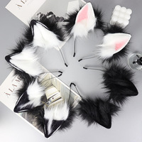Yihaoyi Accessoires de cosplay pour femmes et filles mignonnes, queues de renard et de loup en fausse fourrure pour Halloween