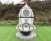 Statue d'astronaute simulée Modèle réaliste d'astronautes en fibre de verre Kawah personnalisé en usine