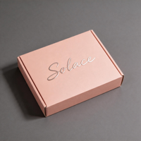 Boîtes d'expédition en carton ondulé recyclables personnalisées de luxe avec logo, revêtement UV, dorure à chaud, pelliculage mat et doublure en mousse pour cosmétiques haut de gamme