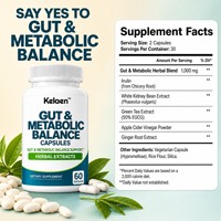 Capsules d'équilibre métabolique intestinal OEM ODM avec Inuline et Haricot Blanc pour la digestion et le métabolisme – Prix de gros direct usine