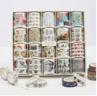 Ruban Washi à bords festonnés, Ruban Washi vert sauge, Ruban Washi à lignes perforées, Ensemble de rubans Washi à motifs floraux, Ruban de masquage Washi, Ruban Washi