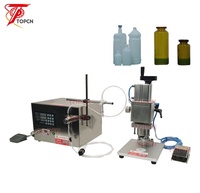 Petite machine semi-automatique de capsulage remplissante de fiole d'injection liquide du dosage 1ml 2ml 5ml 80ml 10ml