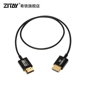 ZITAY अल्ट्रा थिन और फ्लेक्सिबल 8K HDMI केबल 2.1 48Gbps 1.64ft/50cm, हाई स्पीड 8K 60Hz, 4K 120Hz कैमरा को सपोर्ट करता है