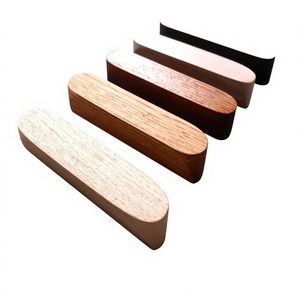 Juego de tiradores redondos de madera para gabinetes, diseño moderno, ligeros, hechos a mano, para uso en interiores/exteriores, decoración de muebles para montar en puertas - Product Image 2