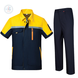 بنطلون عمل صيفي مخصص للجنسين جاهز للارتداء مصنوع من القطن والبوليستر مع مواد عاكسة - Product Image 6