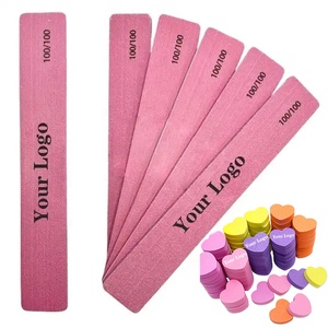 Giũa Móng Tay Hình Chữ Nhật Chuyên Nghiệp Màu Hồng Mới Nhất Giũa Móng Tay Tùy Chỉnh 80/100/180/240 Hình Vuông Màu Hồng Chất Lượng Tốt Giũa Móng Tay OEM Có Thể Giặt Được - Product Image 2