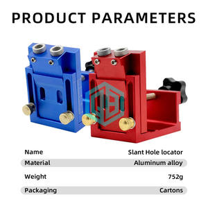 Gabarit de trou de poche en alliage OEM. Kit de système de gabarit en <span class=keywords><strong>bois</strong></span> à deux trous avec guide de perçage et bouchons et vis pour travaux de <span class=keywords><strong>menuiserie</strong></span> - Product Image 5