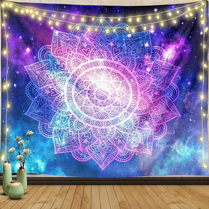 Wall Hanging Trippy Space Galaxy Hippie Bohemian Mandala Tapestry