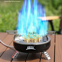 Réchaud de camping portable à gaz butane Seven-Star, puissant brûleur pour pique-nique et cuisson en extérieur, modèle BRS-207, idéal pour le backpacking