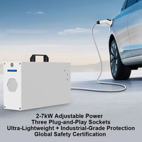 Cargador Portátil para Vehículos Eléctricos, Carga Rápida de CC de 7kW, Cable CCS2 Tipo 2, OCPP 1.6J, IP54 Impermeable, Directo de Fábrica, OEM, CE, TUV, IEC 61851