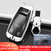 Nouveau alliage de Zinc Gel de silice voiture Logo porte-clés pour Audi A1 A4 A5 A6 Q3 Q5 Q7 TT TTS S7 C7 B9 8V accessoires de protection sans clé