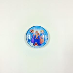 Imán Redondo Magnético para Refrigerador con Diseño de Jesús, María y Cruces, Tamaño Personalizado, Gran Venta 2024 - Product Image 6