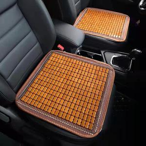 Bamboo Car Seat Cushion Set 3-Piece Summer <b>Cooling</b> <b>Pad</b> For Front And Rear Seats Universal Fit - Product Image 2