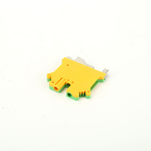 Guan Yang UsLkg-5 Dual-color Voltage Yellow-green Grounding <b>Terminal</b> Block 1 Pole Screw Connection Industrial Use - Product Image 1