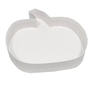 Boîte cadeau en forme de pomme en carton blanc pour bonbons, friandises, cupcakes et plats - Product Image 2