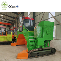 Composteur de vers de déchets d'animaux Mélangeur de compost automatisé Turner Machine