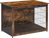 Meuble pour chien écologique avec coussins, lit pour chien en bois avec deux portes, design contemporain, durable, pour intérieur