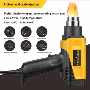 <span class=keywords><strong>Pistola</strong></span> <span class=keywords><strong>de</strong></span> Aire Caliente Eléctrica <span class=keywords><strong>de</strong></span> 2000W con Pantalla LCD y Temperatura Ajustable <span class=keywords><strong>para</strong></span> Soldadura, Termocontracción <span class=keywords><strong>de</strong></span> Películas y Sellado <span class=keywords><strong>de</strong></span> Plástico - Product Image 3