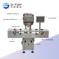 Machine de comptage de comprimés en capsules entièrement automatique à 8 canaux DTOP, haute précision, compteur de pilules électronique pour gélules molles