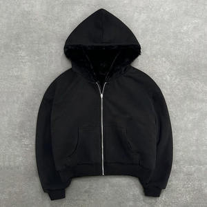 Felpa con Cappuccio Reversibile a Doppio Strato con Zip, Stampa Leopardata, 100% Cotone, per Uomo e Donna, Stagione Invernale - Product Image 4