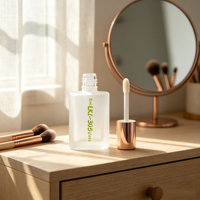 Flacon de fond de teint en verre de luxe rechargeable avec pinceau, emballage cosmétique personnalisé pour soins de la peau