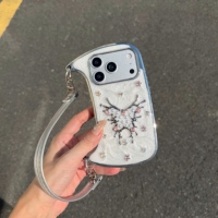 Coque de téléphone haut de gamme scintillante avec diamants et papillons, compatible avec iPhone 18 Pro Max, étui pour Apple 17 Pro, tailles 16/15/14.