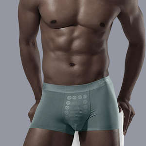 Calzoncillos bóxer de tiro medio para hombre Hygieia, ropa interior sanitaria con iones negativos magnéticos personalizados para masaje de próstata, Calzoncillos Bóxer - Product Image 1