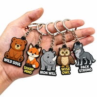 Porte-clés en PVC souple avec logo personnalisé, porte-clés en caoutchouc 2D, porte-clés personnalisé, porte-clés promotionnel, prix d'usine en gros