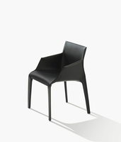 Fauteuil d'appoint moderne de luxe en cuir origami avec dossier plié géométrique pour villa, hall d'hôtel - Fabricant OEM/ODM