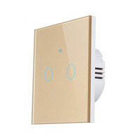 UE Royaume-Uni 10A Interrupteurs intelligents Pas de neutre Wifi Produits électriques pour la maison Alexa Google Home Applique murale intelligente Interrupteur tactile