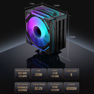 Lovingocool Hot Bán yên tĩnh LED trường hợp máy tính làm mát 5V 3pin giao diện trường hợp máy tính Fan argb thông gió CPU Cooler - Product Image 2