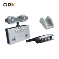 Rouleau coulissant pour porte suspendue en alliage de zinc robuste OPK à 4 roues, épaisseur 1 mm