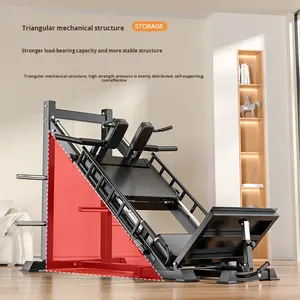 Máquina de Piernas Invertida Ajustable de Metal para Uso Doméstico, Entrenador de Fuerza Muscular de Piernas, Sentadilla Hack de 45 Grados con Elevación de Piernas Integrada - Product Image 2