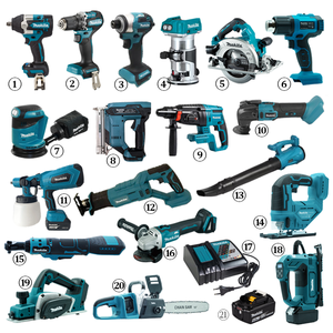 <span class=keywords><strong>Makita</strong></span> 18V Bürstenlose Elektrowerkzeug-Sets Kompatible Akku-Bohrmaschine Schraubenschlüssel Hammer Schleifer Säge Gebläse Fräse Nagelpistole Holzwerkzeuge - Product Image 1