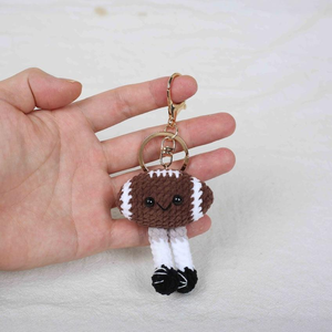Handmade Amigurumi Crochet Plush Baseball Keychain Doll Fashion Pendants & <b>Charms</b> <b>Keyring</b> - Product Image 6