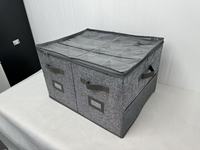 Organisateur de rangement pliable en tissu de qualité supérieure avec séparateur amovible pour chaussures et usage en salon