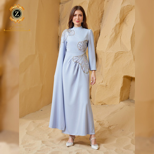 Zaynab Women Muslim Dress Ramadan Dubai Eid Women Muslim Dress <strong>Abaya</strong> Custom New <strong>Designs</strong> Luxury <strong>Abaya</strong> - Product Image 3