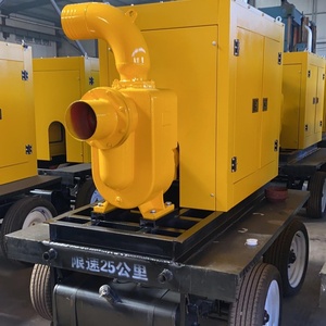 Beweglicher Dieselmotor mit hoher Kapazität und nicht verstopfen der Schlamm wasserpumpe Tragbarer Hochwasser pumpen anhänger - Product Image 1