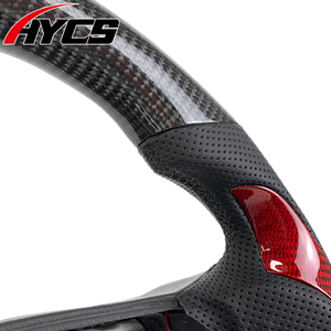 Volant en cuir perforé en fibre de carbone personnalisé pour Mercedes-Benz <span class=keywords><strong>E55</strong></span> <span class=keywords><strong>AMG</strong></span> W211 W212 W219 Classe E Classe G 463 - Product Image 4