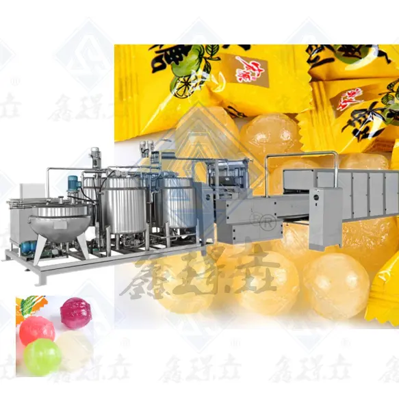 Оптовая цена, 100 кг-600 кг/ч с высококачественным мягким пектином, полностью автоматическая линия по производству мармеладных конфет