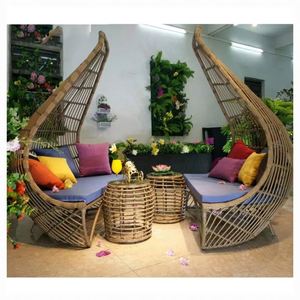Luxury Garden Patio Outdoor Furniture Rattan Daybed Modern Outdoor Day Bed Dining Room Furniture Dining Table and Chairs Provide - Product Image 6